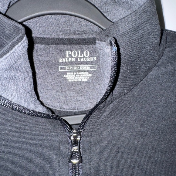 Polo Ralph Lauren Black Quarter-Zip Pullover - Picture 3 of 4